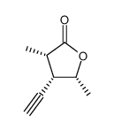 (3S,4S,5R)-4-Ethynyl-3,5-dimethyl-dihydro-furan-2-one Structure