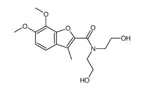 N,N-bis(2-hydroxyethyl)-6,7-dimethoxy-3-methyl-1-benzofuran-2-carboxamide Structure