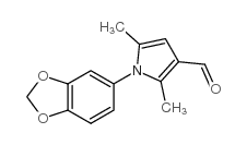1-(1,3-benzodioxol-5-yl)-2,5-dimethylpyrrole-3-carbaldehyde Structure