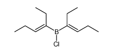 bis(cis-3-hexen-3-yl)chloroborane结构式