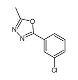 2-(3-氯苯基)-5-甲基-1,3,4-噁二唑结构式