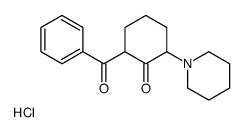 2-benzoyl-6-piperidin-1-ylcyclohexan-1-one,hydrochloride结构式