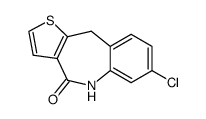 7-chloro-5,10-dihydro-4H-thieno[3,2-c][1]benzazepin-4-one结构式