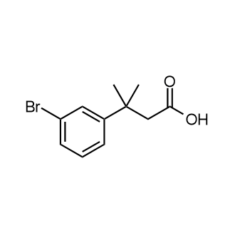 3-(3-溴苯基)-3-甲基丁酸结构式