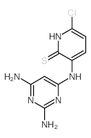 6-chloro-3-[(2,6-diaminopyrimidin-4-yl)amino]-1H-pyridine-2-thione structure