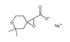 5,5-dimethyl-1,6-dioxaspiro[2.5]octane-2-carbonic acid, sodium salt Structure