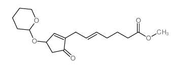 METHYL 7-(5-OXO-3-((TETRAHYDRO-2H-PYRAN-2-YL)OXY)CYCLOPENT-1-EN-1-YL)HEPT-5-ENOATE结构式