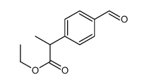 rac 2-(4-Formylphenyl)propionic Acid Ethyl Ester Structure