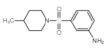 3-(4-甲基哌啶-1-磺酰基)-苯胺结构式