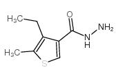 4-乙基-5-甲基噻吩-3-碳酰肼结构式