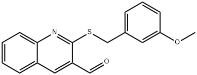 2-[(3-methoxybenzyl)sulfanyl]-3-quinolinecarbaldehyde Structure