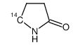 2-pyrrolidinone, [5-14c] Structure
