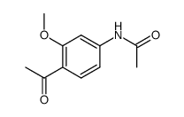 N-(4-acetyl-3-methoxyphenyl)acetamide结构式