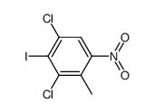 1,3-dichloro-2-iodo-4-methyl-5-nitrobenzene Structure