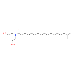 N,N-bis(2-hydroxyethyl)isooctadecan-1-amide Structure