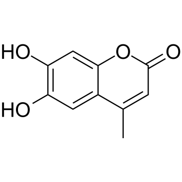 6,7-Dihydroxy-4-methyl-2H-chromen-2-one Structure