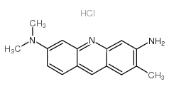 3,6-Acridinediamine,N6,N6,2-trimethyl-, hydrochloride (1:1) Structure