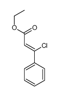 ethyl 3-chloro-3-phenylprop-2-enoate结构式