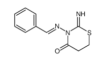 3-benzylideneamino-2-imino-[1,3]thiazinan-4-one Structure