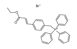 4-(2-ethoxycarbonylethenyl)benzyltriphenylphosphonium bromide Structure