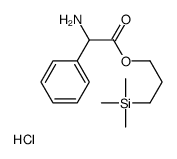 [2-oxo-1-phenyl-2-(3-trimethylsilylpropoxy)ethyl]azanium,chloride Structure