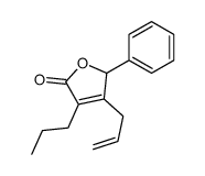 2-phenyl-3-prop-2-enyl-4-propyl-2H-furan-5-one结构式
