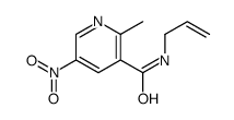 2-methyl-5-nitro-N-prop-2-enylpyridine-3-carboxamide结构式