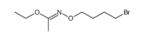 ethyl N-(4-bromobutoxy)ethanimidate结构式
