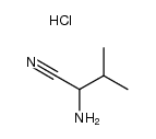 2-Amino-3-Methylbutanenitrile Hydrochloride Structure