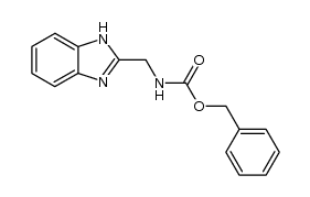 (1H-benzoimidazol-2-ylmethyl)-carbamic acid benzyl ester Structure