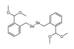 1-(dimethoxymethyl)-2-[[[2-(dimethoxymethyl)phenyl]methyldiselanyl]methyl]benzene Structure