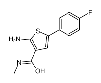 2-amino-5-(4-fluorophenyl)-N-methylthiophene-3-carboxamide结构式