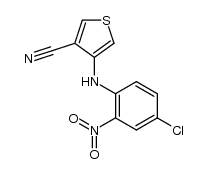 3-(4-chloro-2-nitroanilino)-4-cyanothiophene Structure
