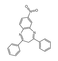 7-nitro-2,4-diphenyl-3H-1,5-benzodiazepine结构式