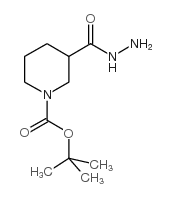 1-BOC-3-哌啶甲酰肼结构式