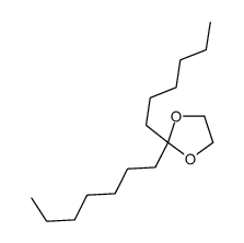 2-heptyl-2-hexyl-1,3-dioxolane结构式