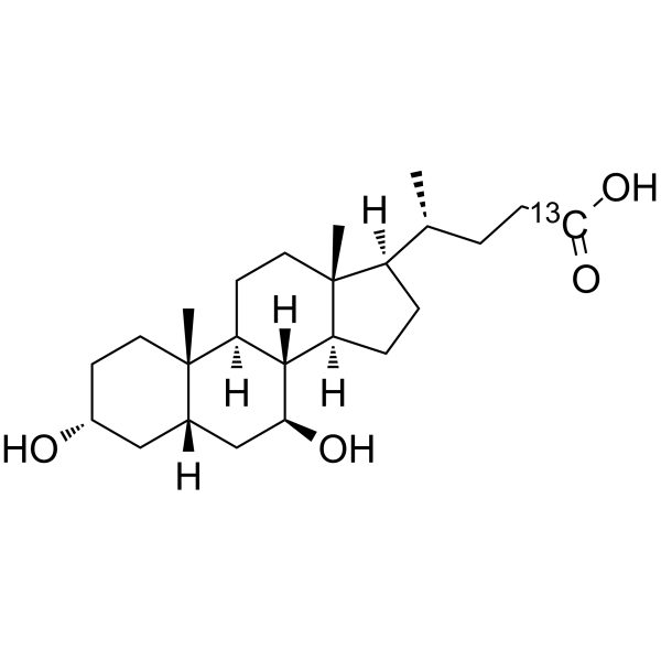 Ursodeoxycholic acid-13C structure
