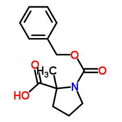 1-Cbz-2-甲基吡咯烷-2-甲酸结构式