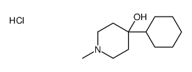 4-cyclohexyl-1-methylpiperidin-4-ol,hydrochloride Structure