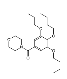4-(3,4,5-Tributoxybenzoyl)morpholine结构式