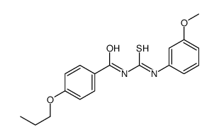 N-[(3-methoxyphenyl)carbamothioyl]-4-propoxybenzamide Structure