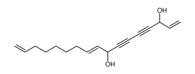 heptadeca-1,9,16-triene-4,6-diyne-3,8-diol结构式