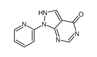 1,5-二氢-1-(2-吡啶)-4H-吡唑并[3,4-d]嘧啶-4-酮结构式