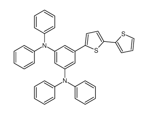 1-N,1-N,3-N,3-N-tetraphenyl-5-(5-thiophen-2-ylthiophen-2-yl)benzene-1,3-diamine Structure