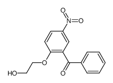 2-(2-hydroxyethoxy)-5-nitrobenzophenone Structure