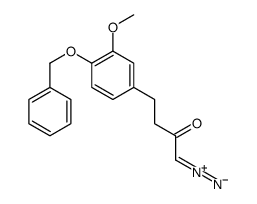 1-diazonio-4-(3-methoxy-4-phenylmethoxyphenyl)but-1-en-2-olate Structure