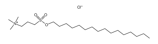 (3-hexadecyloxysulfonyl-propyl)-trimethyl-ammonium, chloride Structure