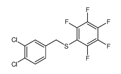 1-[(3,4-dichlorophenyl)methylsulfanyl]-2,3,4,5,6-pentafluorobenzene结构式
