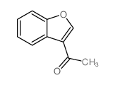 3-乙酰基苯并[b]呋喃结构式
