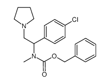 1-PYRROLIDIN-2-(4'-CHLOROPHENYL)-2-(N-CBZ-N-METHYL)AMINO-ETHANE结构式